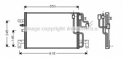 AVA QUALITY COOLING sb5048 -  Конденсатор, кондиционер